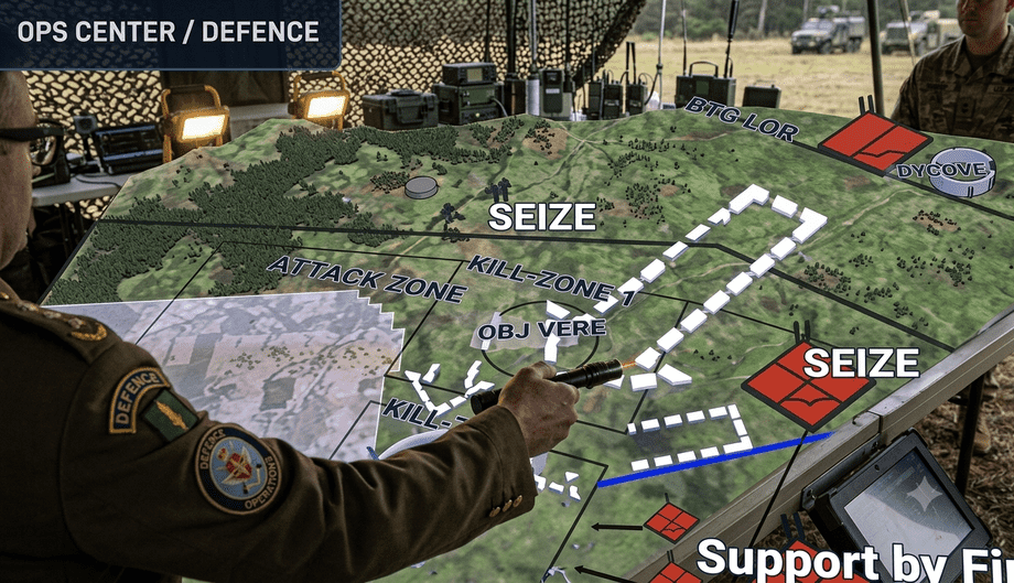 Defence and military 3D visualization