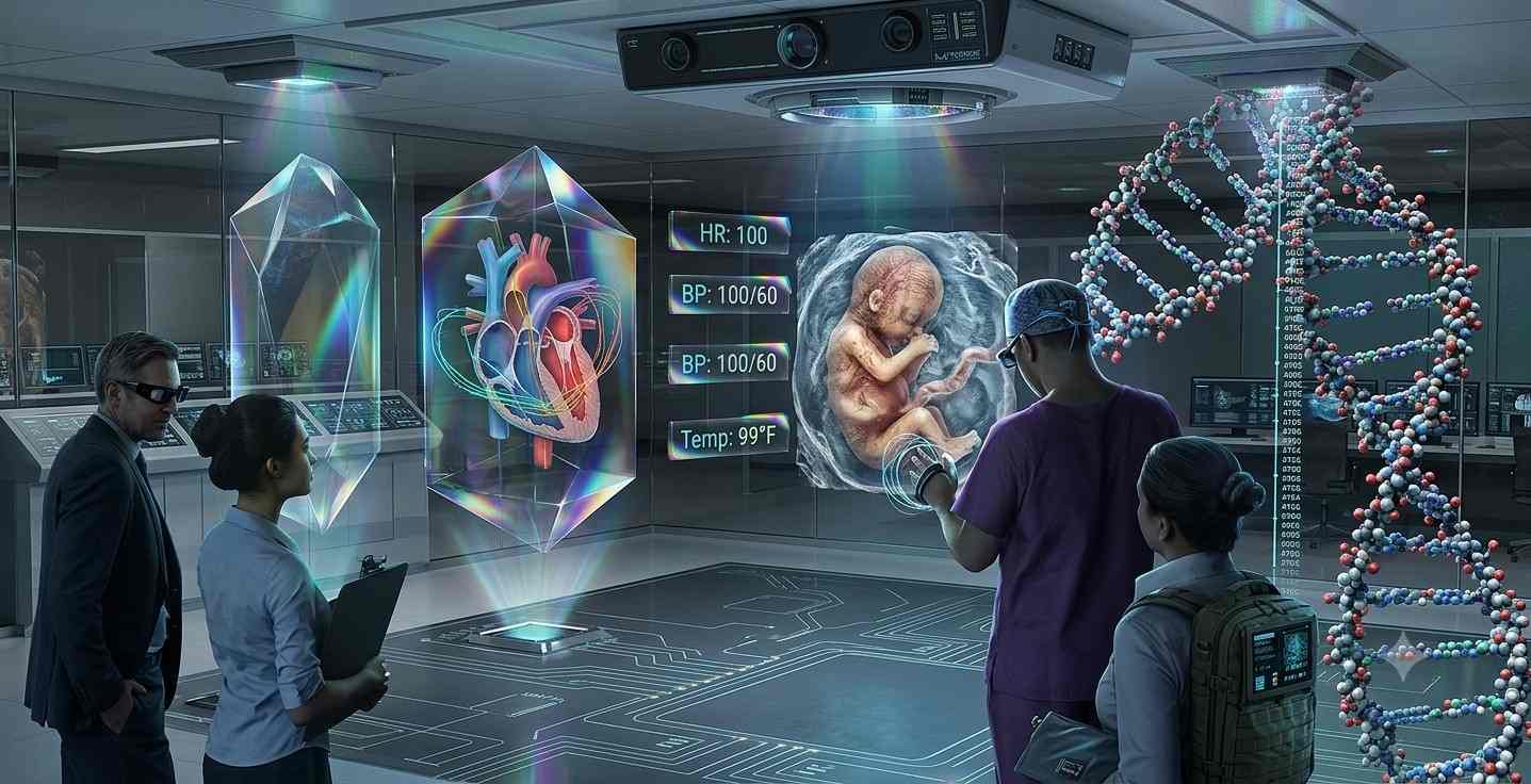 Research and university holographic visualization